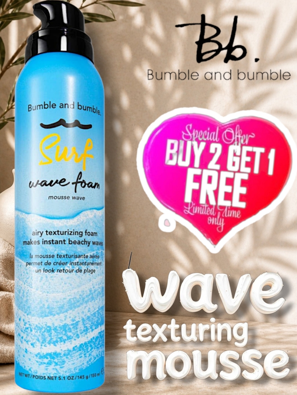 Bumble and Bumble Surf Wave Foam
